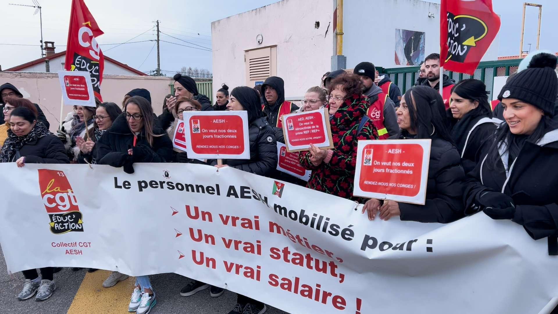 Grèves des AESH et AED à Marseille : les personnels précaires de l’Éducation nationale se mobilisent en ce début de semaine