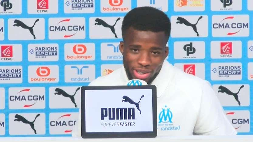 REPLAY - Présentation d'Hamed Junior Traoré à l'OM "je suis à 100%, je suis prêt"