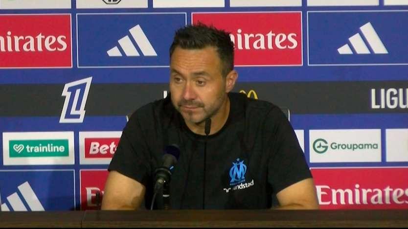 REPLAY - OL-OM : les explications de Roberto De Zerbi après la défaite de l'OM à Lyon.