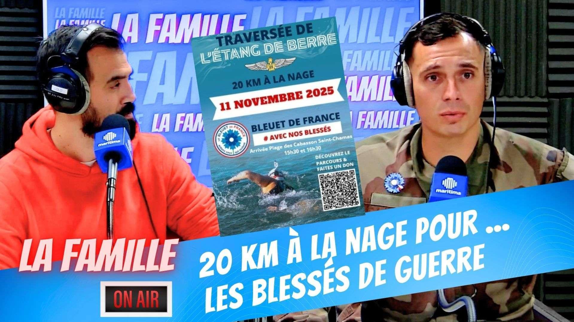 Défi : 20 km à la nage dans l'Étang de Berre pour soutenir les blessés de guerre