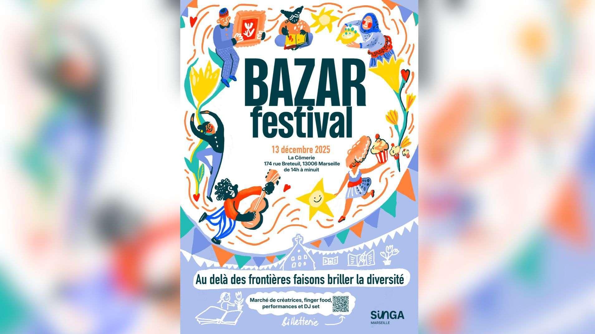 Marseille : Yoga, rap et cuisine du monde... Le Bazar Festival fête la diversité ce samedi à La Cômerie