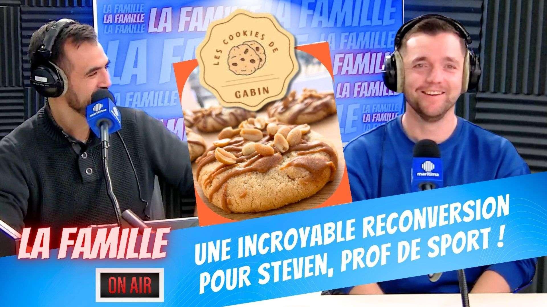 Les Cookies de Gabin : de prof de sport à roi du cookie, l'incroyable reconversion de Steven !