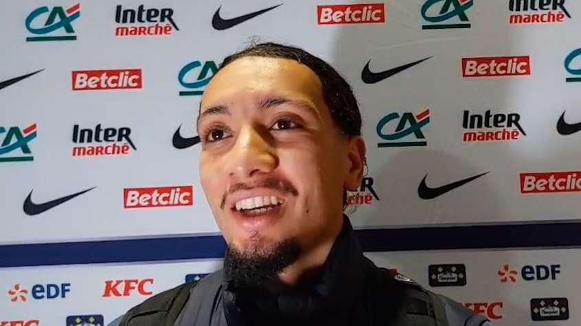 Bourg - OM : Bilal Nadir "ouais il y a eu des buts pas mal ce soir, on a été servi"
