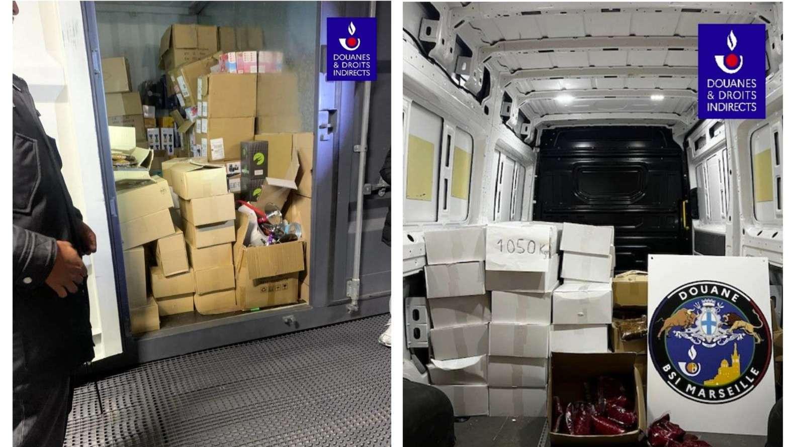 Marseille : plus d'une tonne de tabac découverte dans un box du 16e, le "jackpot" des douaniers