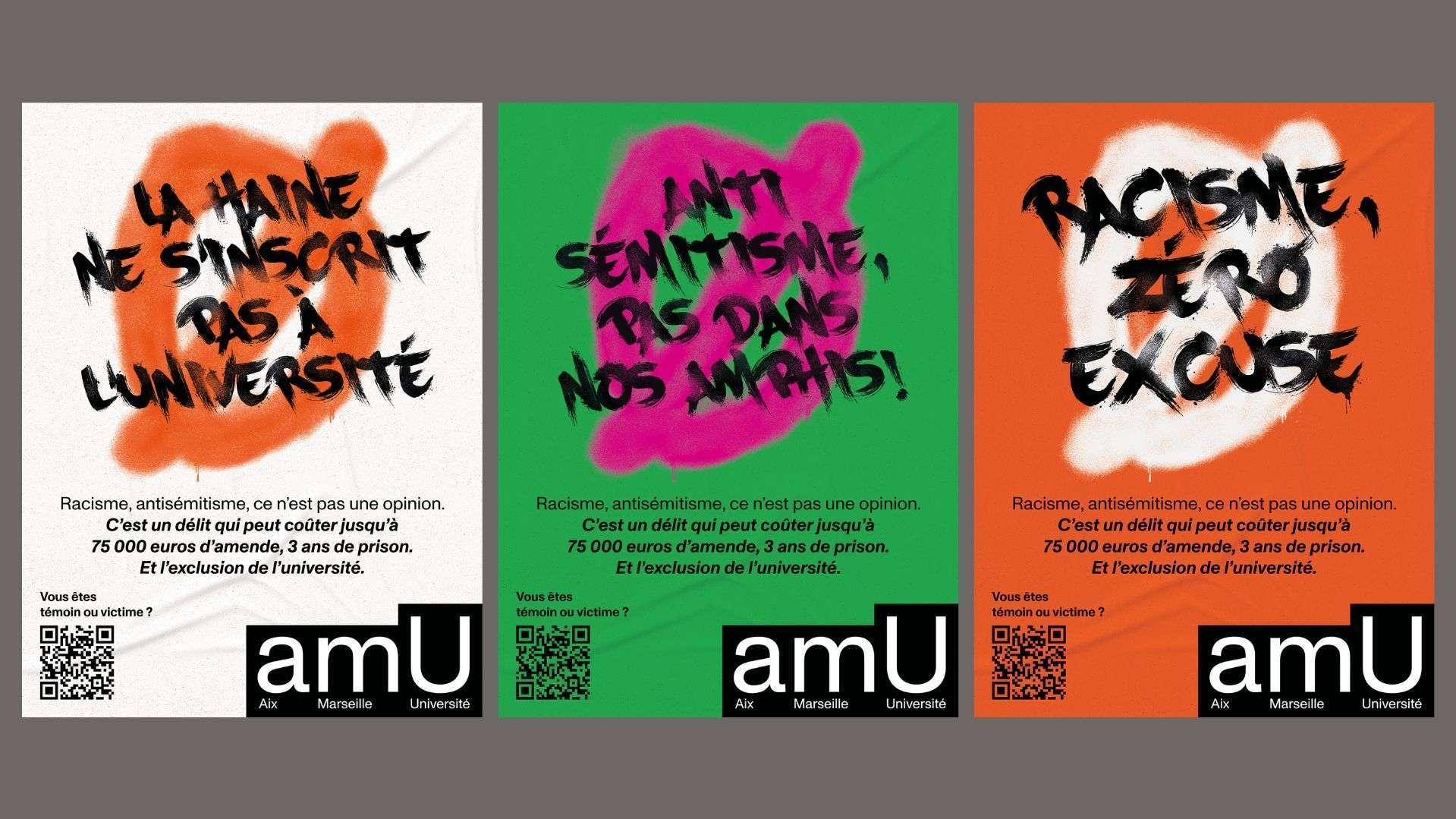 "Tolérance zéro" : Aix-Marseille Université lance une campagne choc contre le racisme et l'antisémitisme